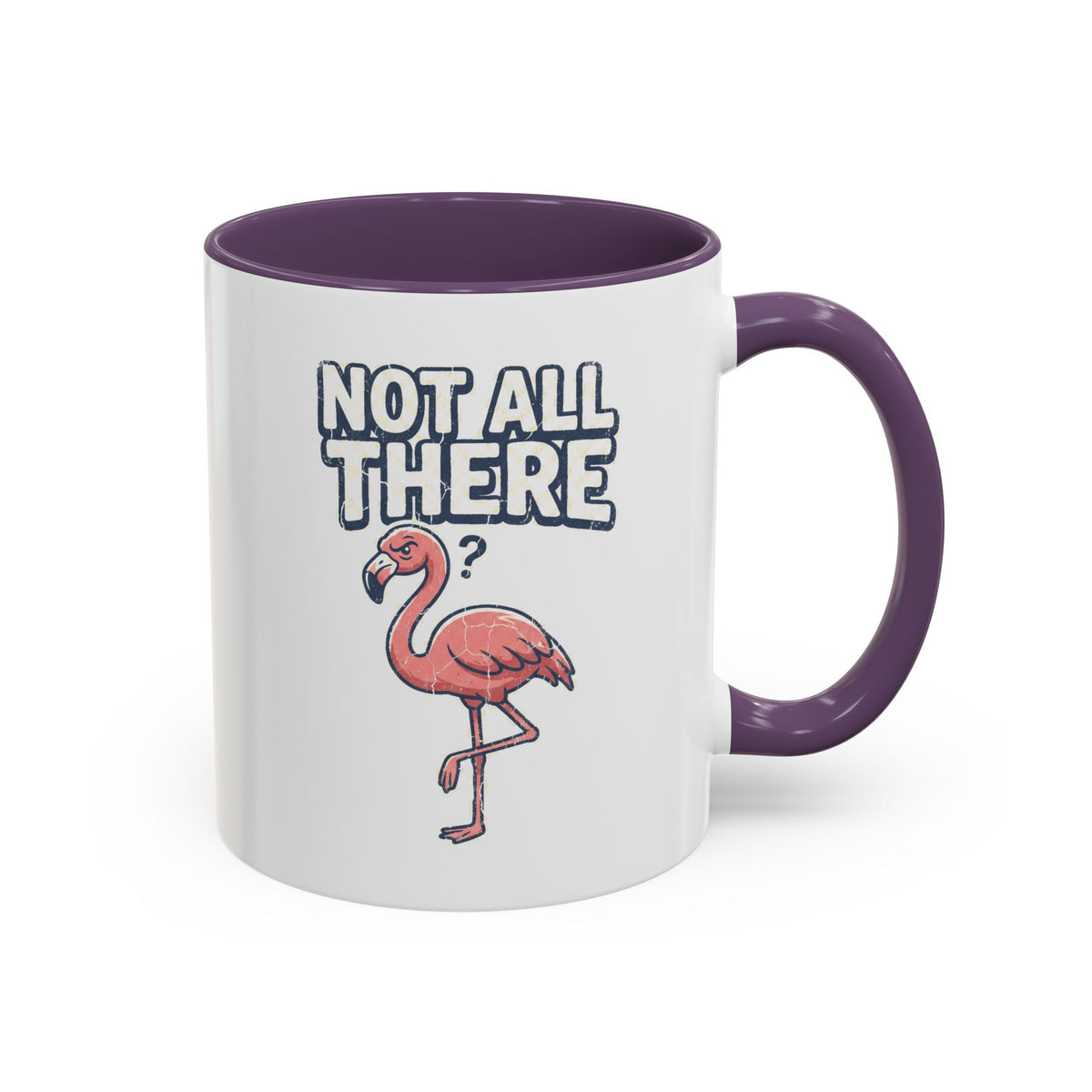 Funny And Witty "Not All There" Accent Coffee Mug (11, 15oz)