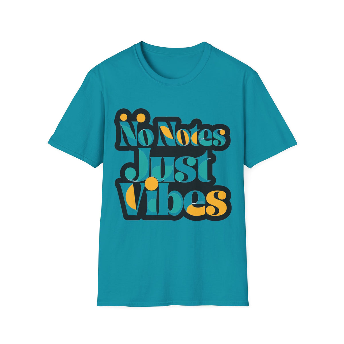 No Notes Just Vibes T-Shirt — Retro Groovy Graphic Tee for Relaxed, Music-Loving Casual Wear - Trending Now - August 2026