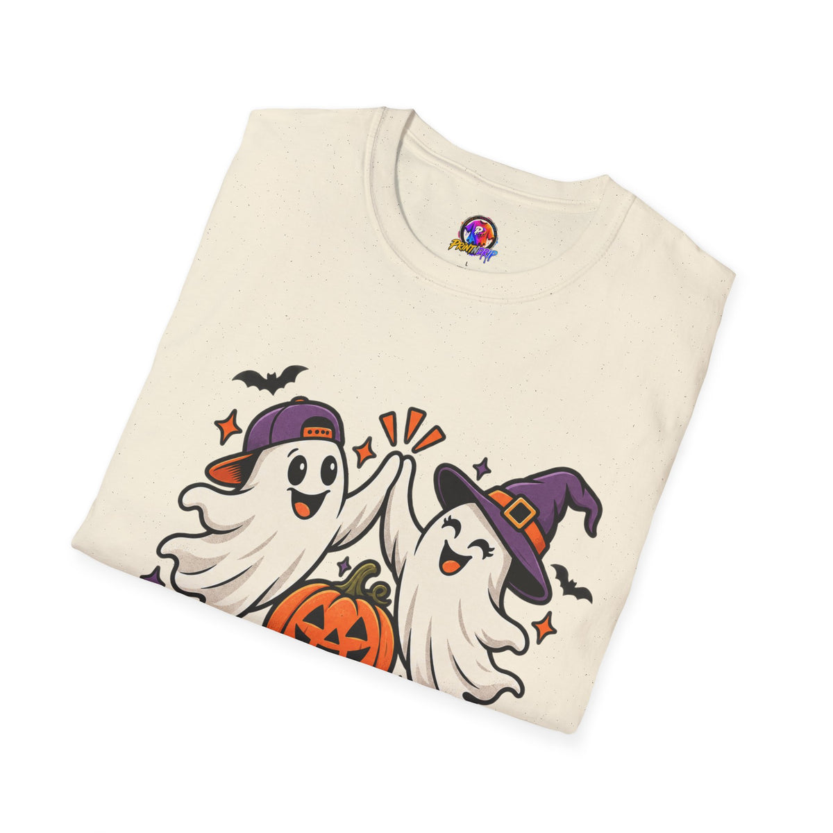 Boo Crew Halloween T-Shirt — Cute Ghosts & Pumpkin Graphic