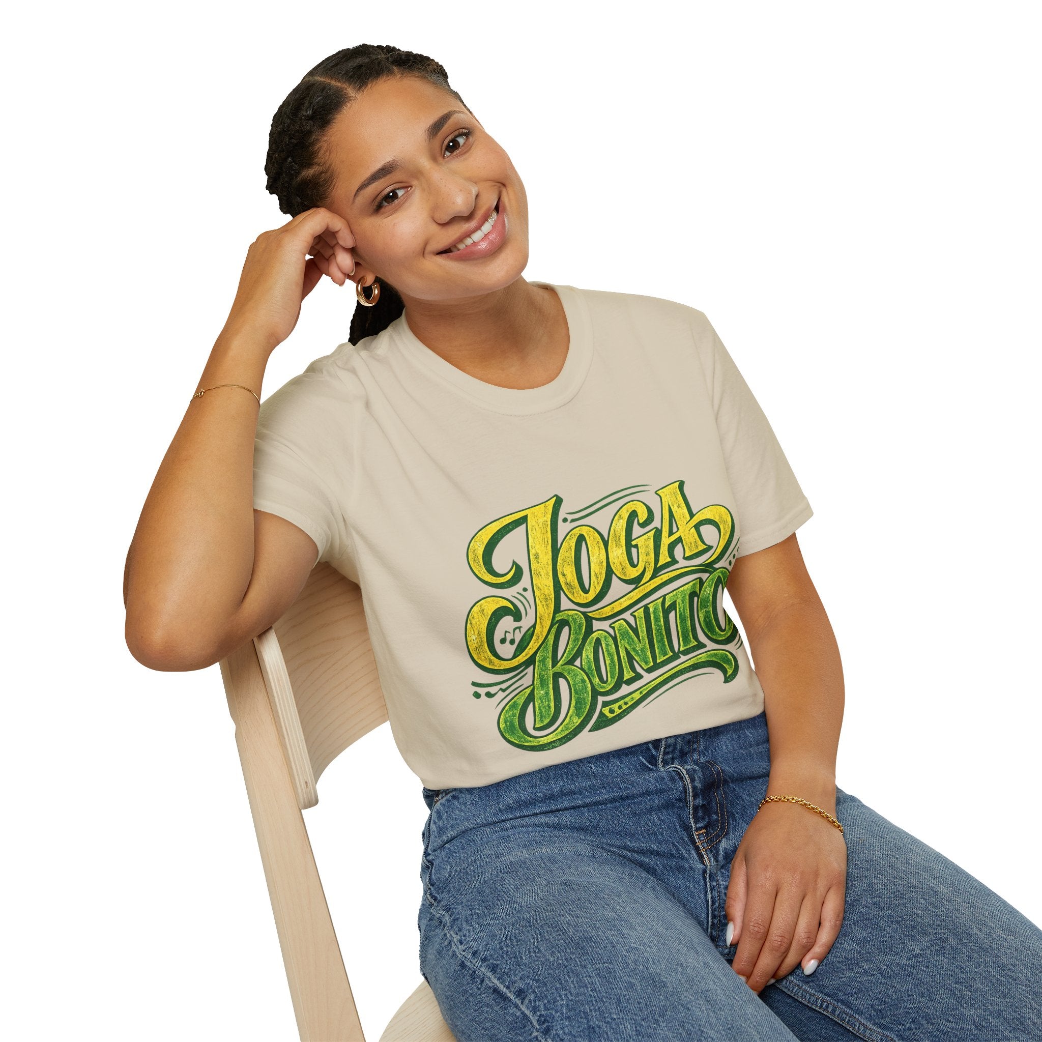 Brazil T-Shirt — 'Joga Bonito' Vintage Soccer Script Tee
