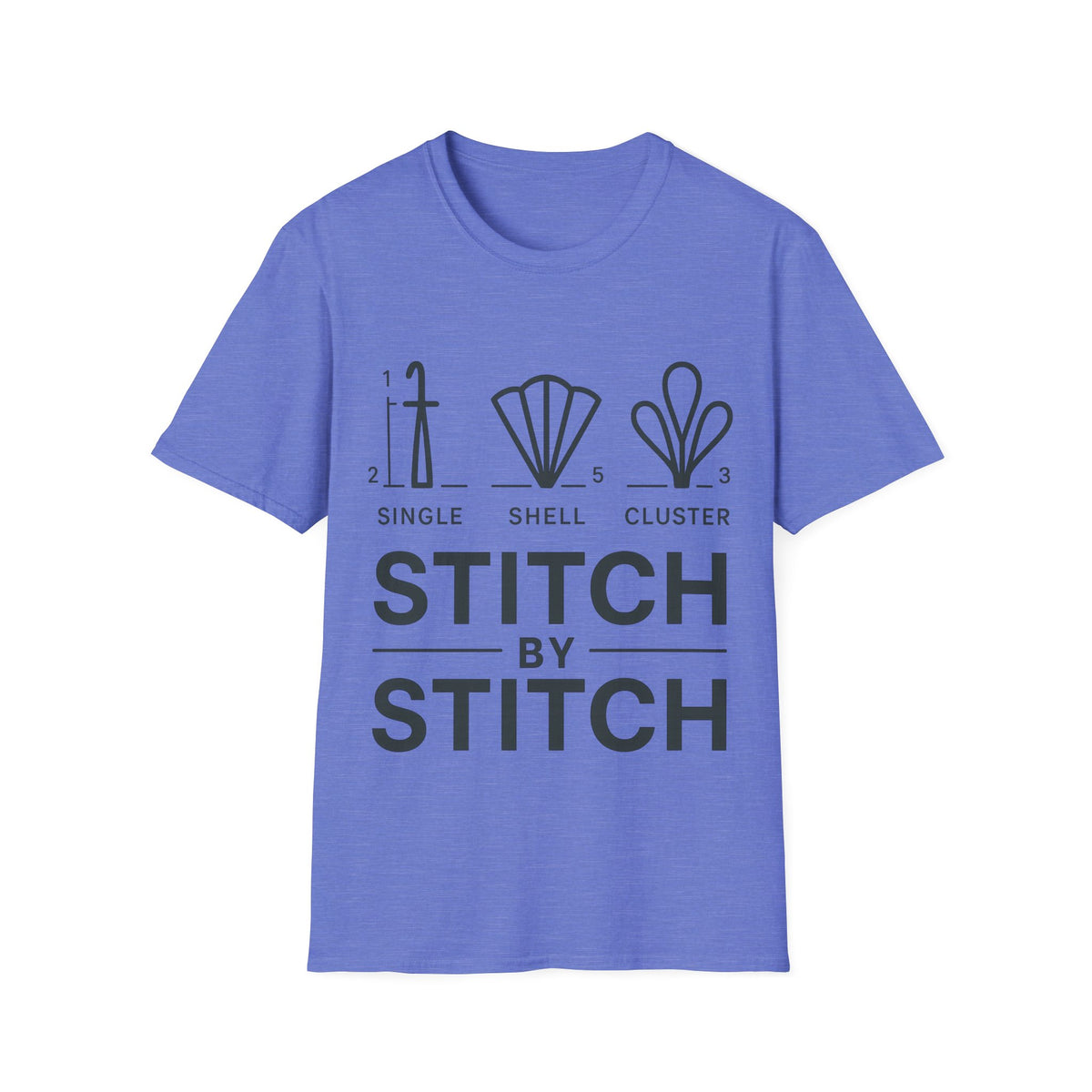 "Stitch By Stitch" Minimalist Crafting Tee | Sewing Knitting Embroidery T-Shirt - Trending Now - September 2026