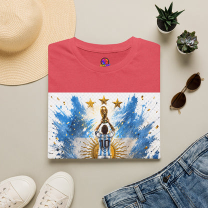 Argentina World Champions T‑Shirt — Soccer World Cup 3 Stars Tribute