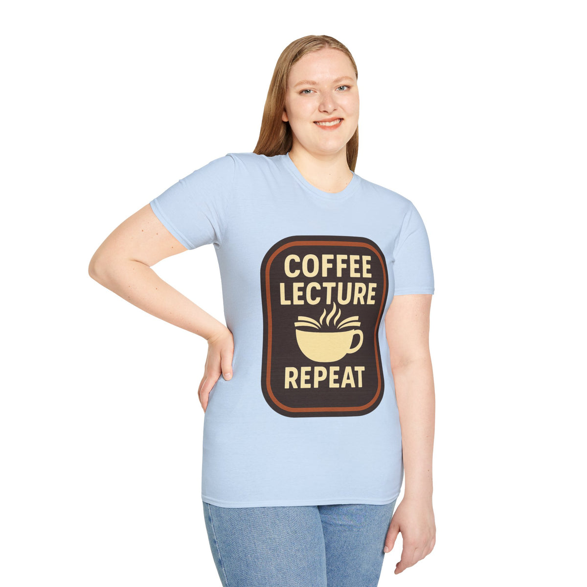 Coffee Lecture Repeat T‑Shirt — Funny Professor Coffee Tee for Teachers & Students - Trending Now - August 2026