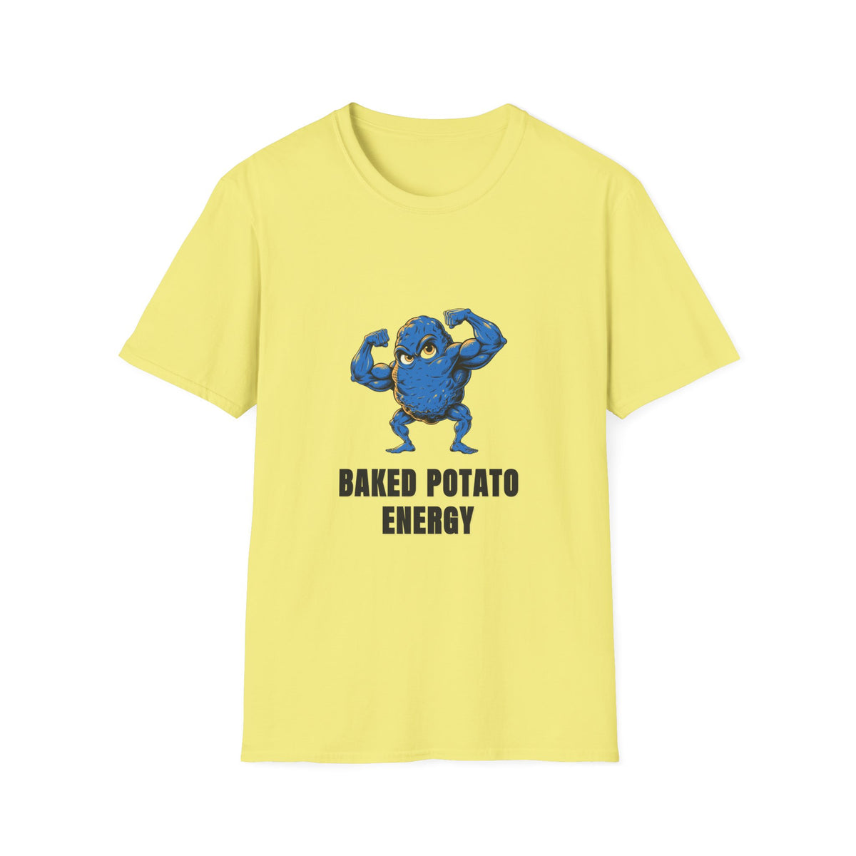 Baked Potato Energy T-Shirt — Funny Muscular Potato Graphic Tee - Trending Now - August 2026