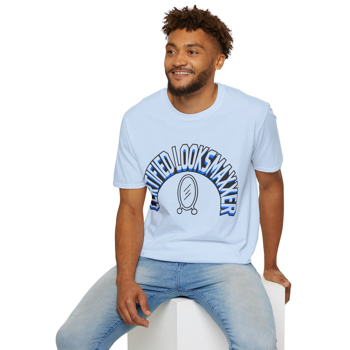 T-Shirt — "Certified Looksmaker" Graphic Tee with Hand Mirror Design - Trending Now - August 2026
