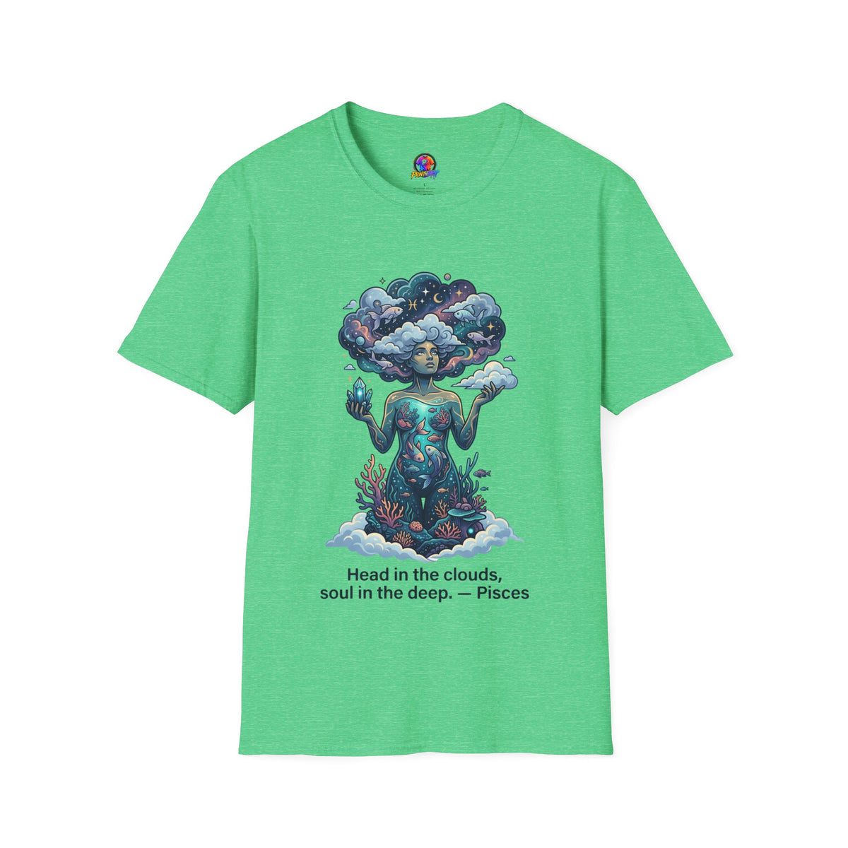 Dreamscape Goddess T-Shirt — 'Head in the Clouds' Surreal Art Tee