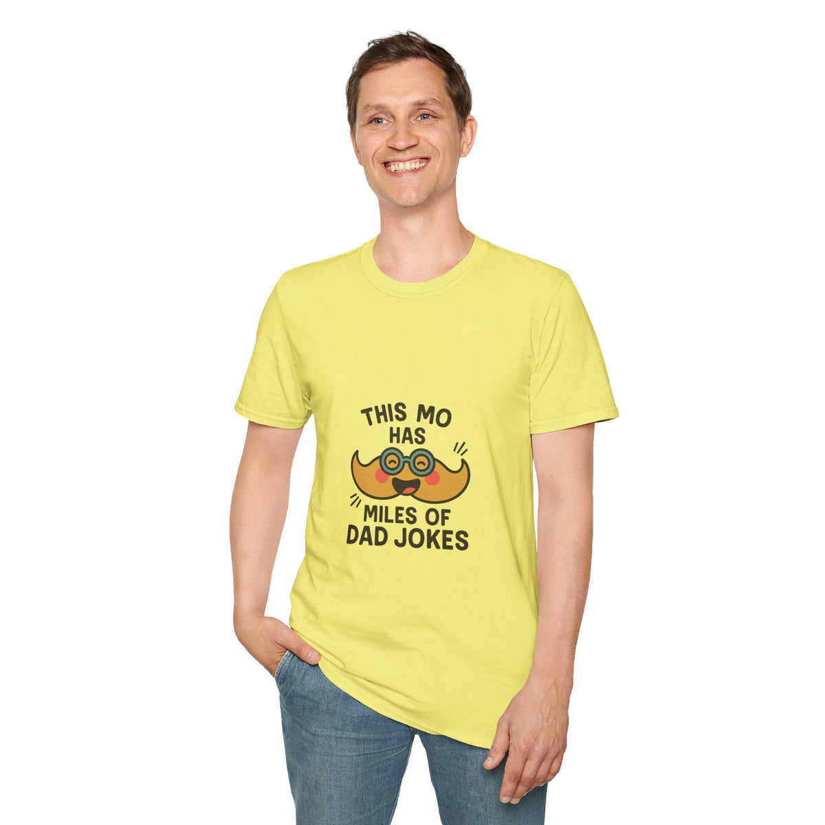 Dad Jokes T-Shirt — "This Mo Has Miles of Dad Jokes" Funny Father’s Day Tee - Trending Now - October 2026