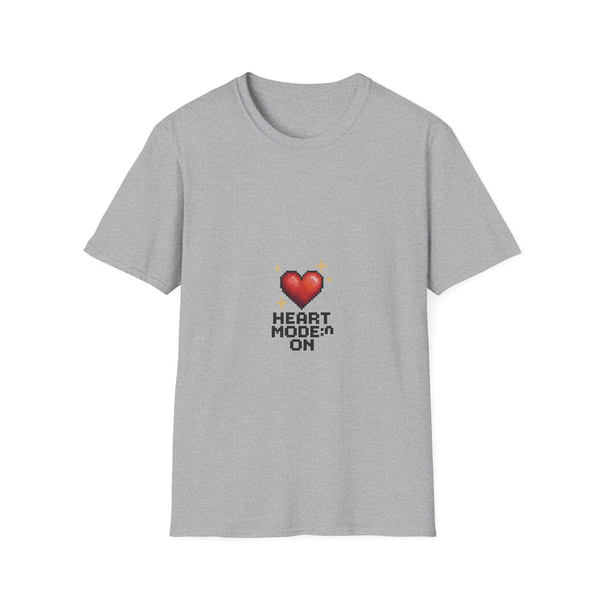 Heart Mode On T-Shirt — Cute Pixel Heart Graphic Tee - Trending Now - October 2026