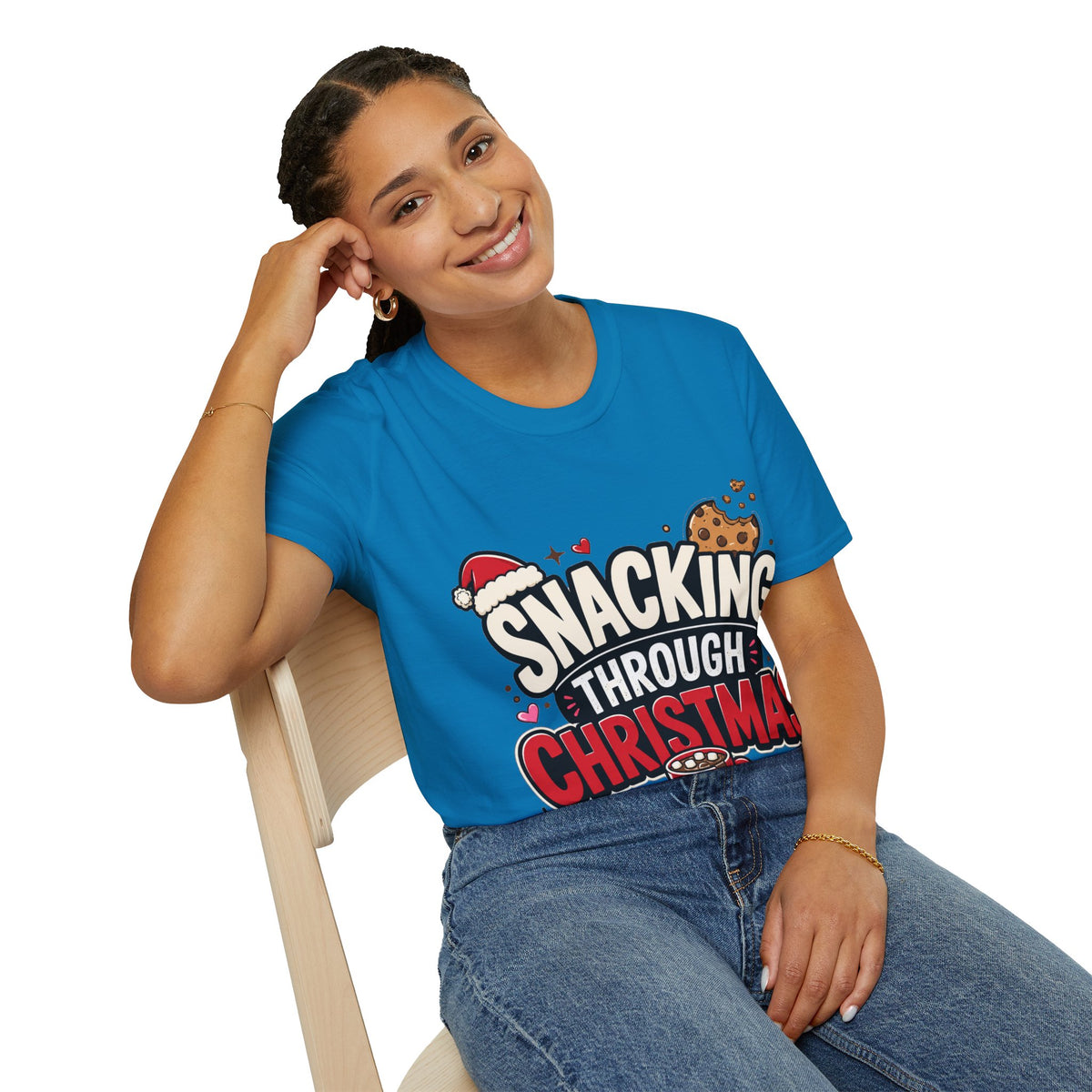 Snacking Through Christmas T-Shirt — Funny Holiday Cookie Tee