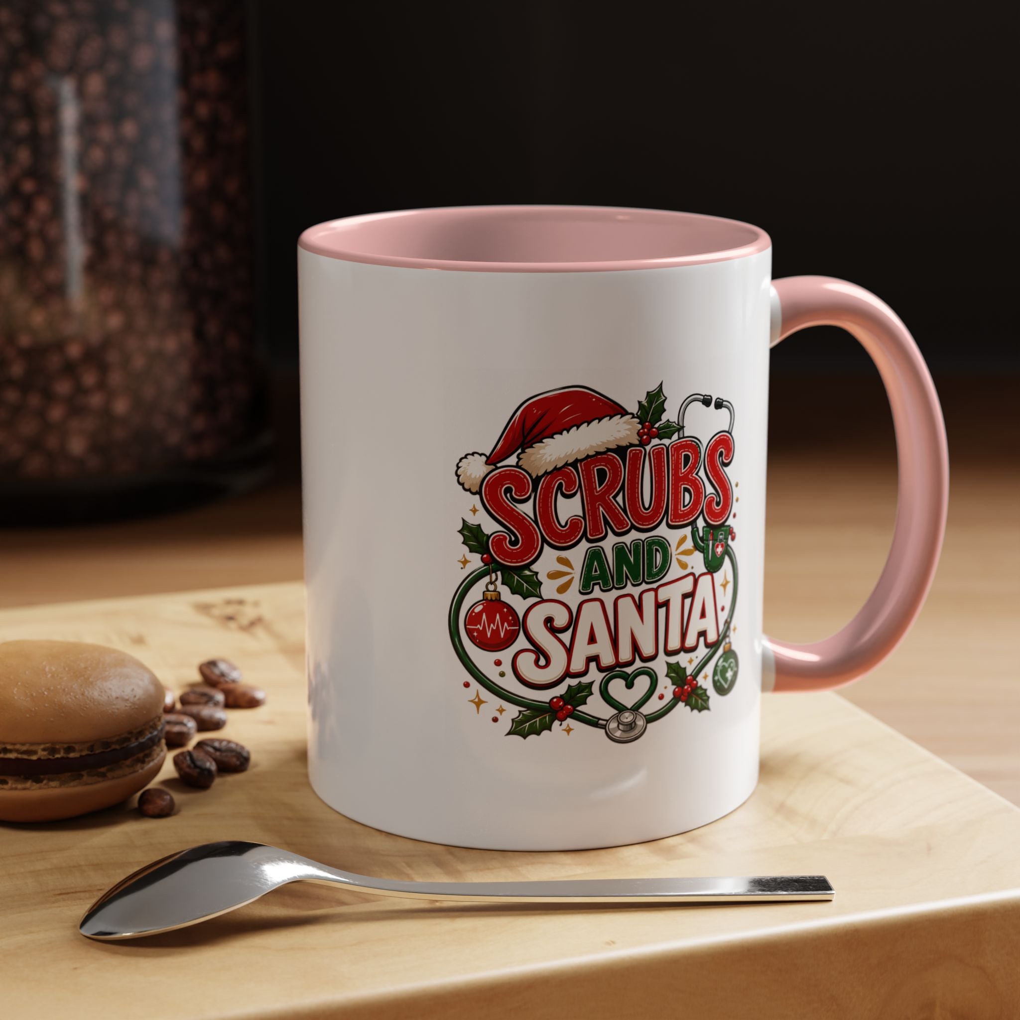 Scrubs and Santa Christmas Coffee Mug