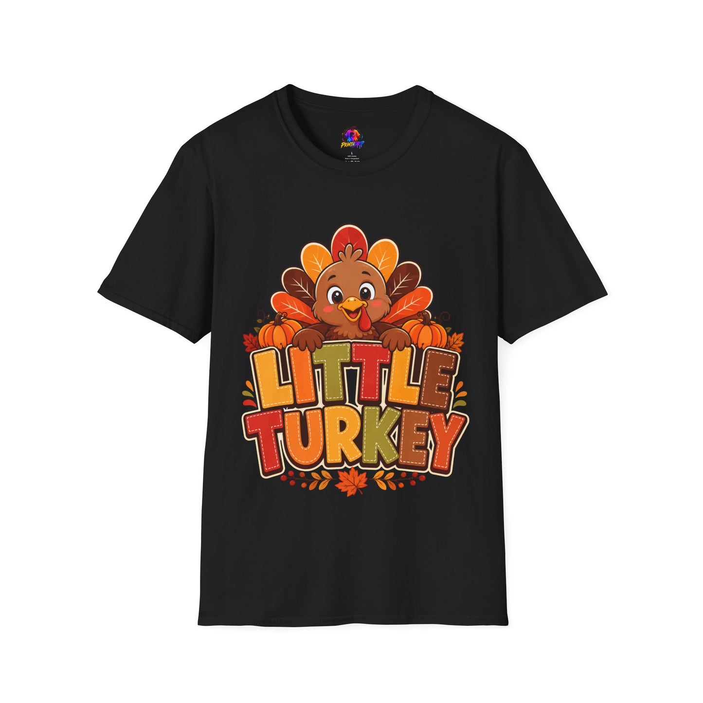Little Turkey T‑Shirt – Cute Thanksgiving Kids & Family Tee