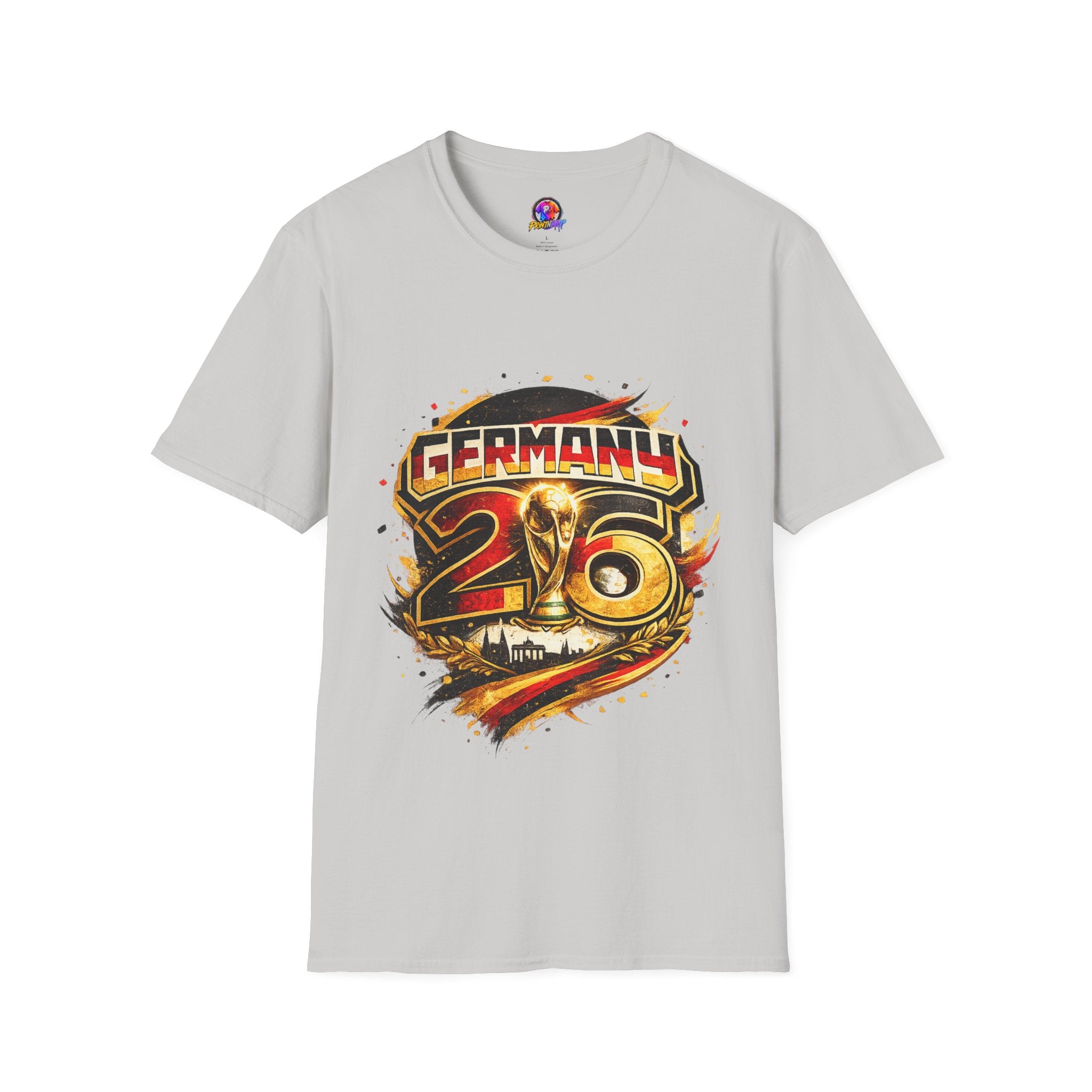 Germany 26 Skull Graphic T‑Shirt — Retro Soccer Fan Tee