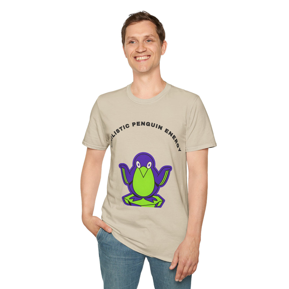 Penguin Energy T-Shirt — "Nihilistic Penguin Energy" Cute Cartoon Tee - Trending Now - September 2026