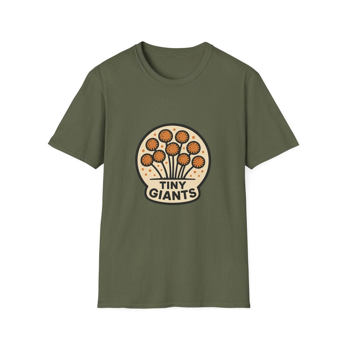 Tiny Giants Mushroom T-Shirt — Vintage Psychedelic Fungi Graphic Tee