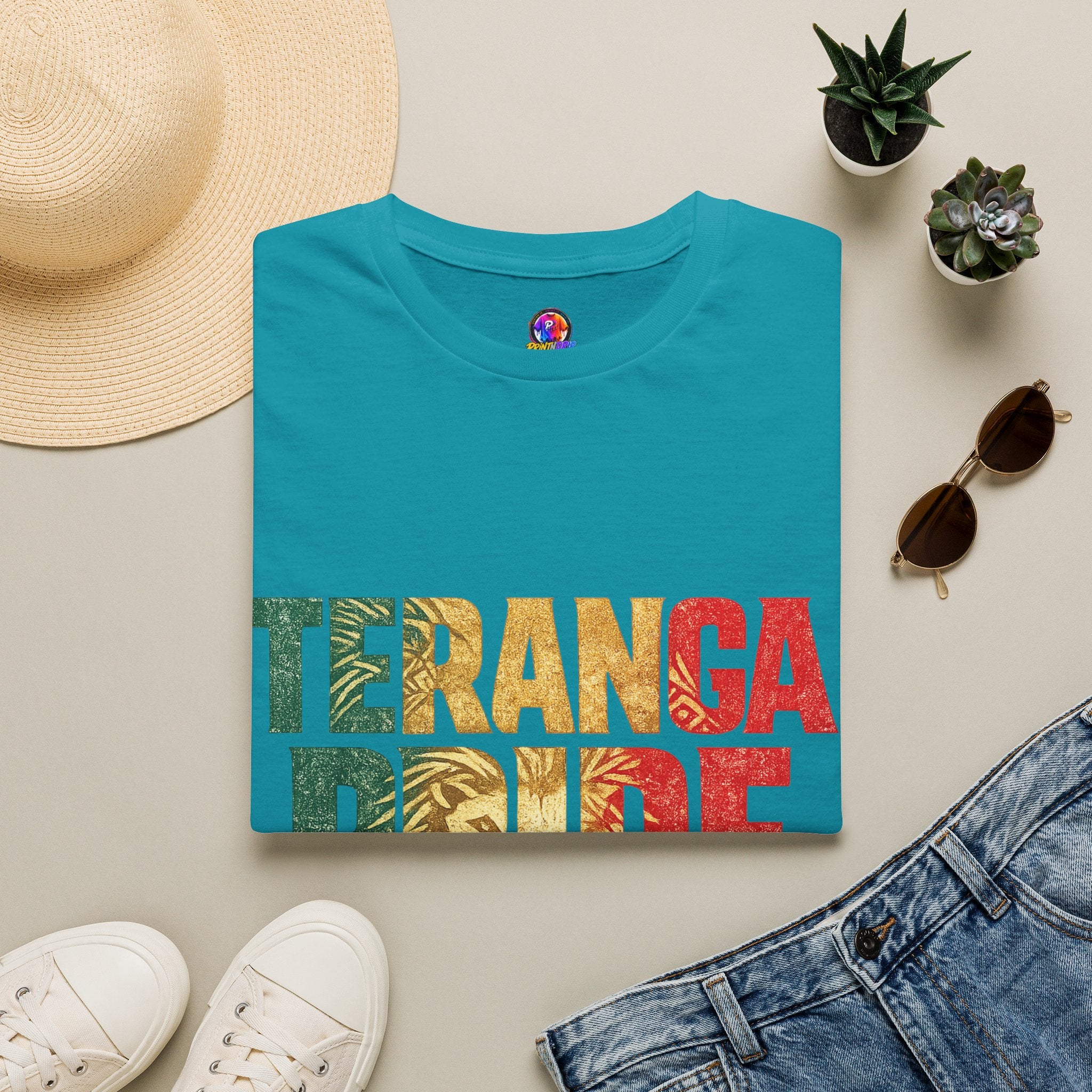 Senegal Teranga Pride T-Shirt — Senegal Flag Colors & Lion Graphic
