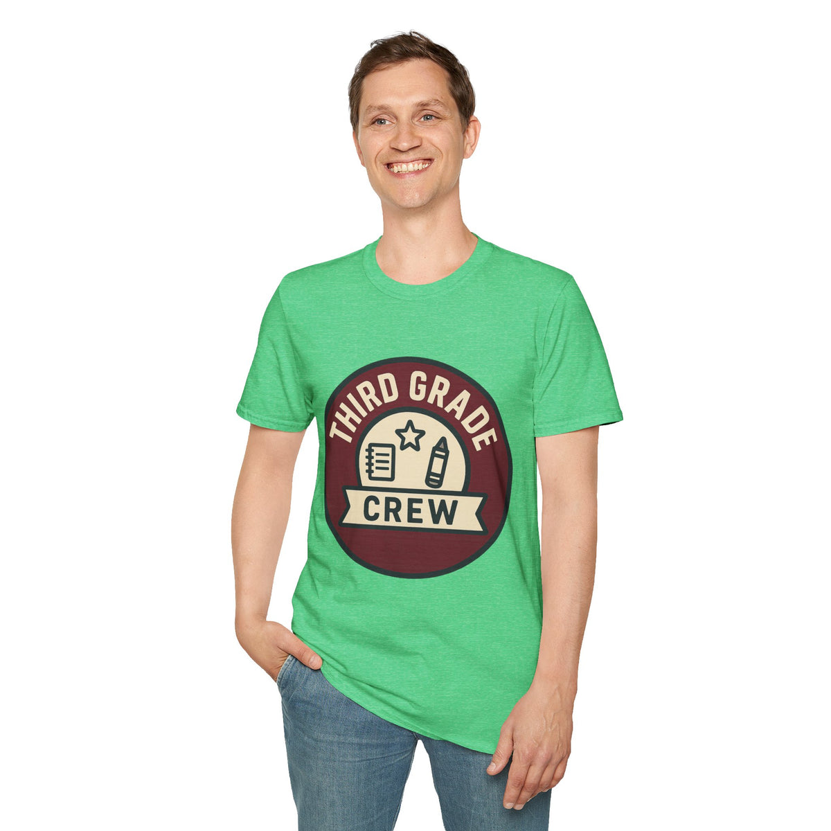 Third Grade Crew T-Shirt — Retro School Teacher & Student Tee - Trending Now - August 2026
