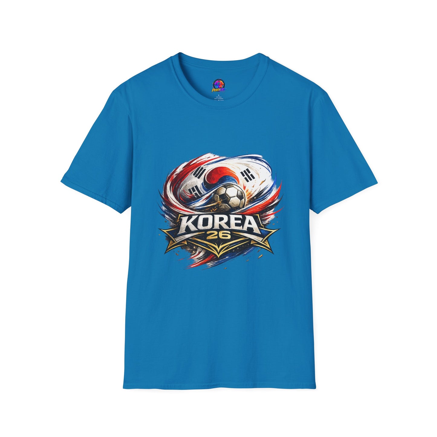 Korea Soccer T‑Shirt — Korea Football Crest Tee
