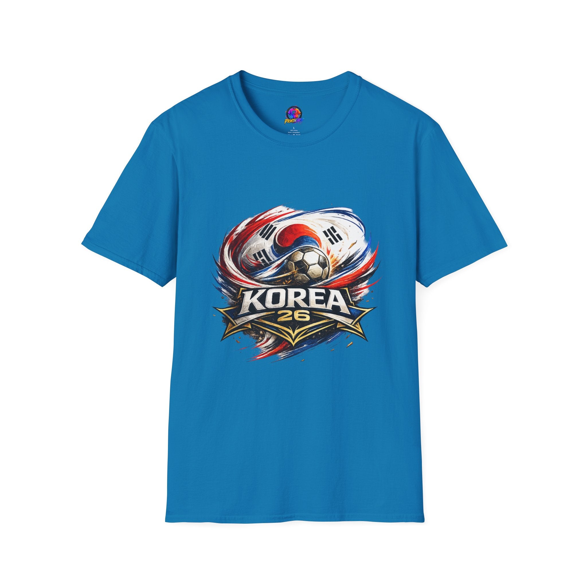 Korea Soccer T‑Shirt — Korea Football Crest Tee