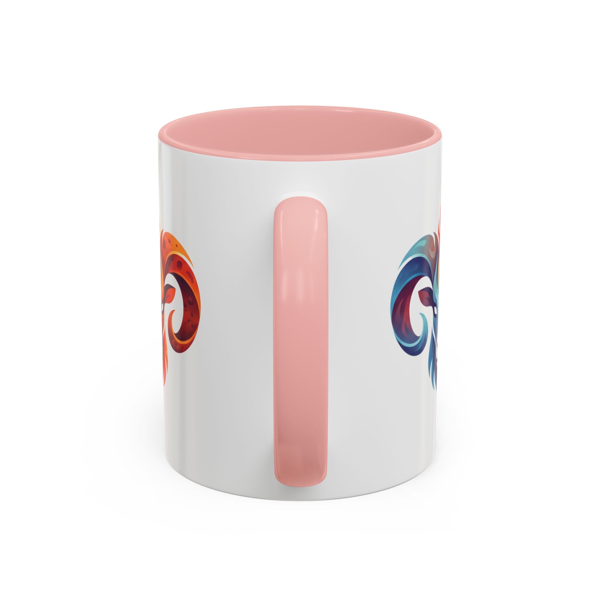 Aries Ram Heart Coffee Mug – Colorful Zodiac Accent Mug