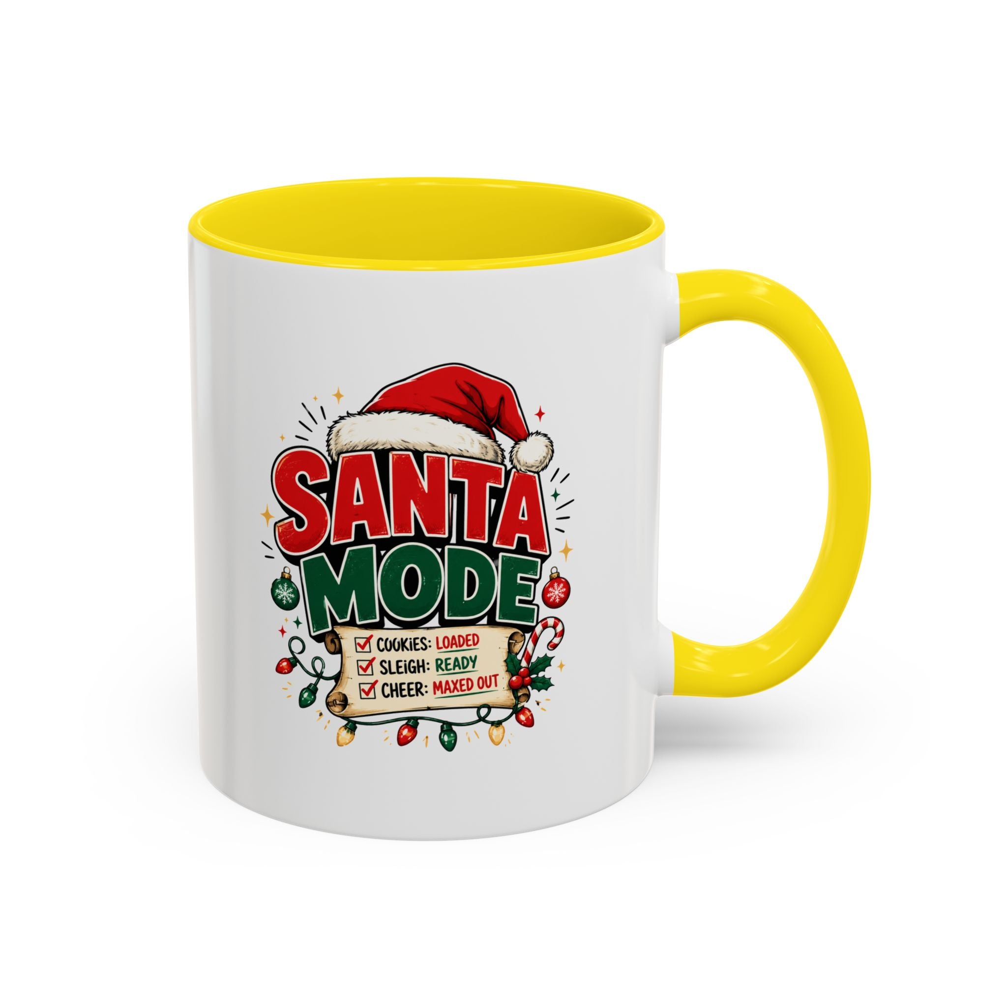 Santa Mode Coffee Mug — Christmas Holiday Accent Mug