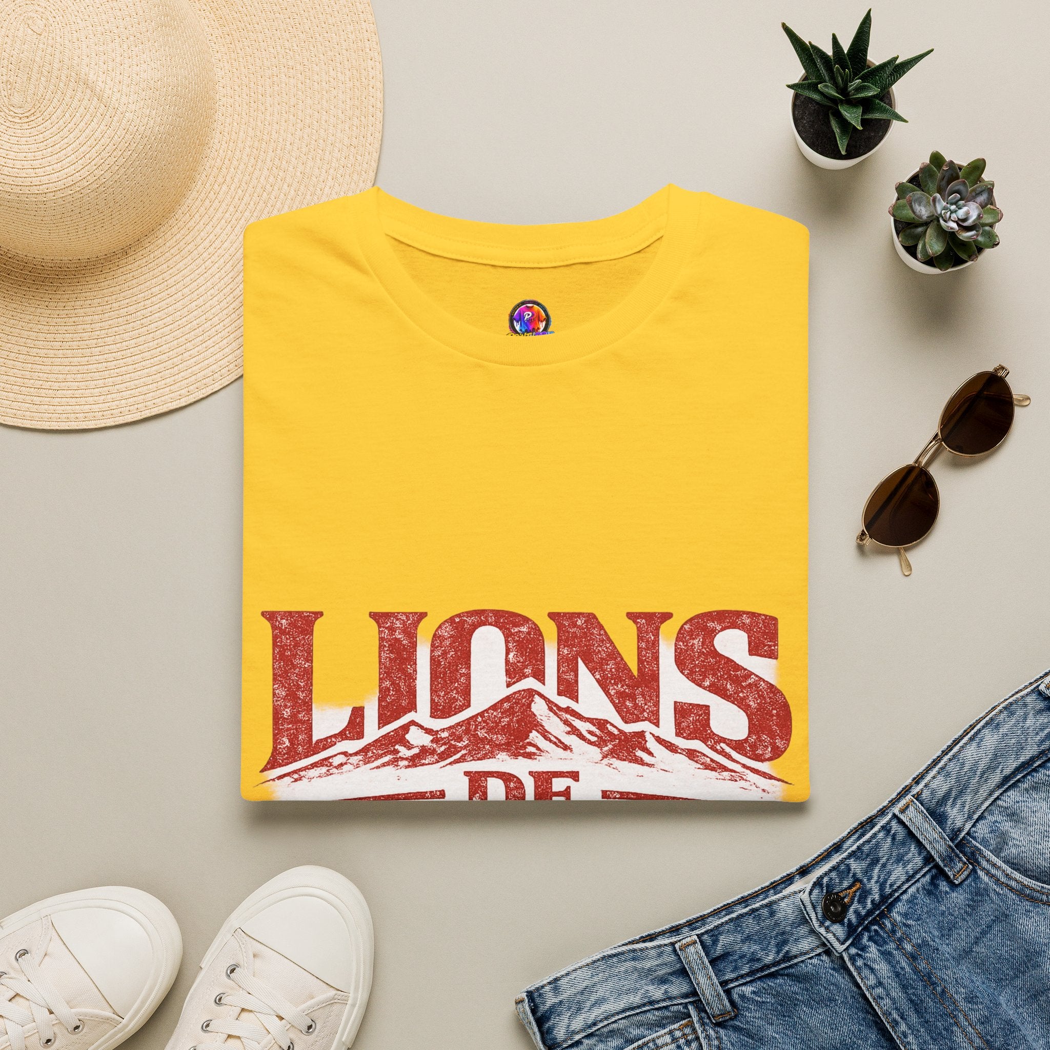Morocco Lions de Atlas T-Shirt — Vintage Moroccan Atlas Mountain Graphic Tee