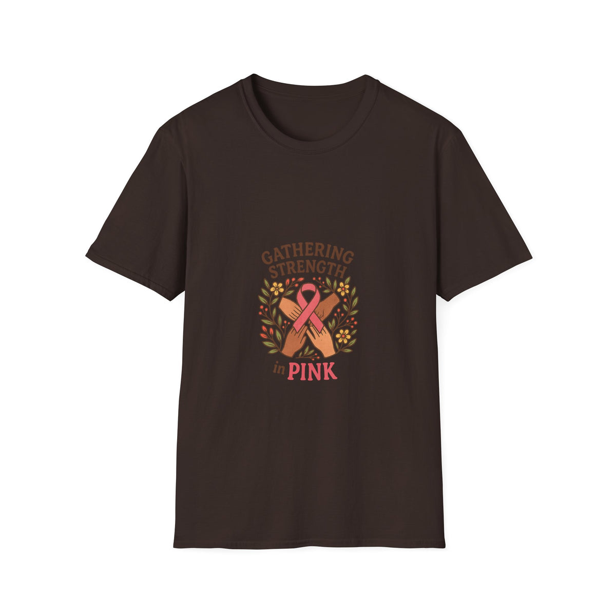 Gathering Strength in Pink T-Shirt – Breast Cancer Awareness Ribbon Tee - Trending Now - October 2026