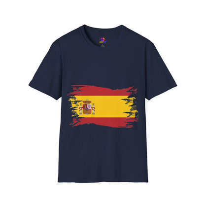 Spain Flag T-Shirt — Distressed Spanish Flag Graphic Tee