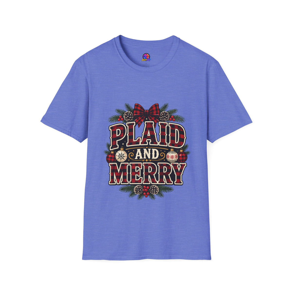 Plaid and Merry Christmas T-Shirt