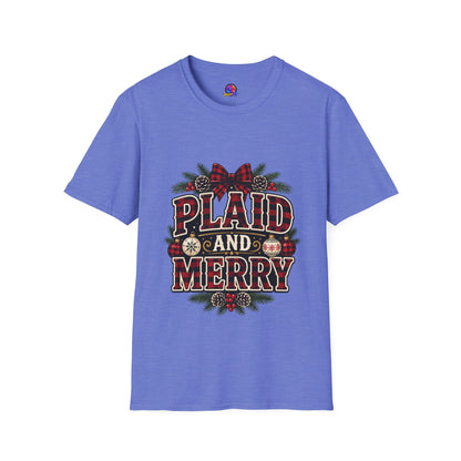 Plaid and Merry Christmas T-Shirt