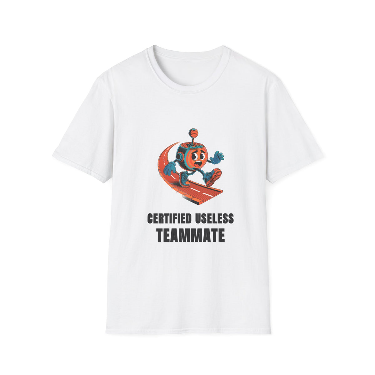 Certified Useless Teammate T-Shirt — Retro Robot Graphic - Trending Now - August 2026
