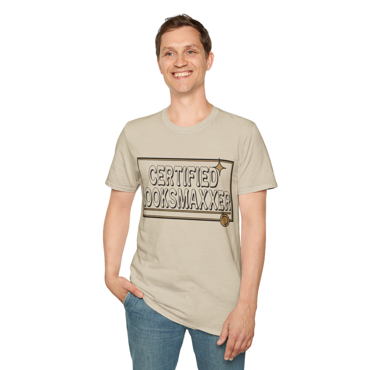 Certified Looksmaxxer T-Shirt — Funny Aesthetic Confidence Tee - Trending Now - August 2026