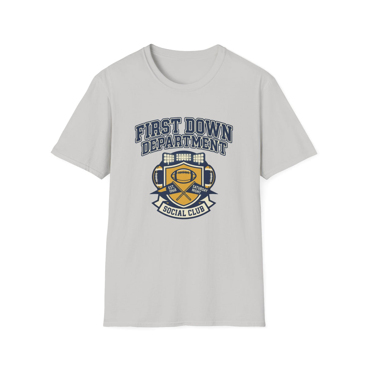 First Down Department Football Crewneck T-Shirt - Trending Now - August 2026