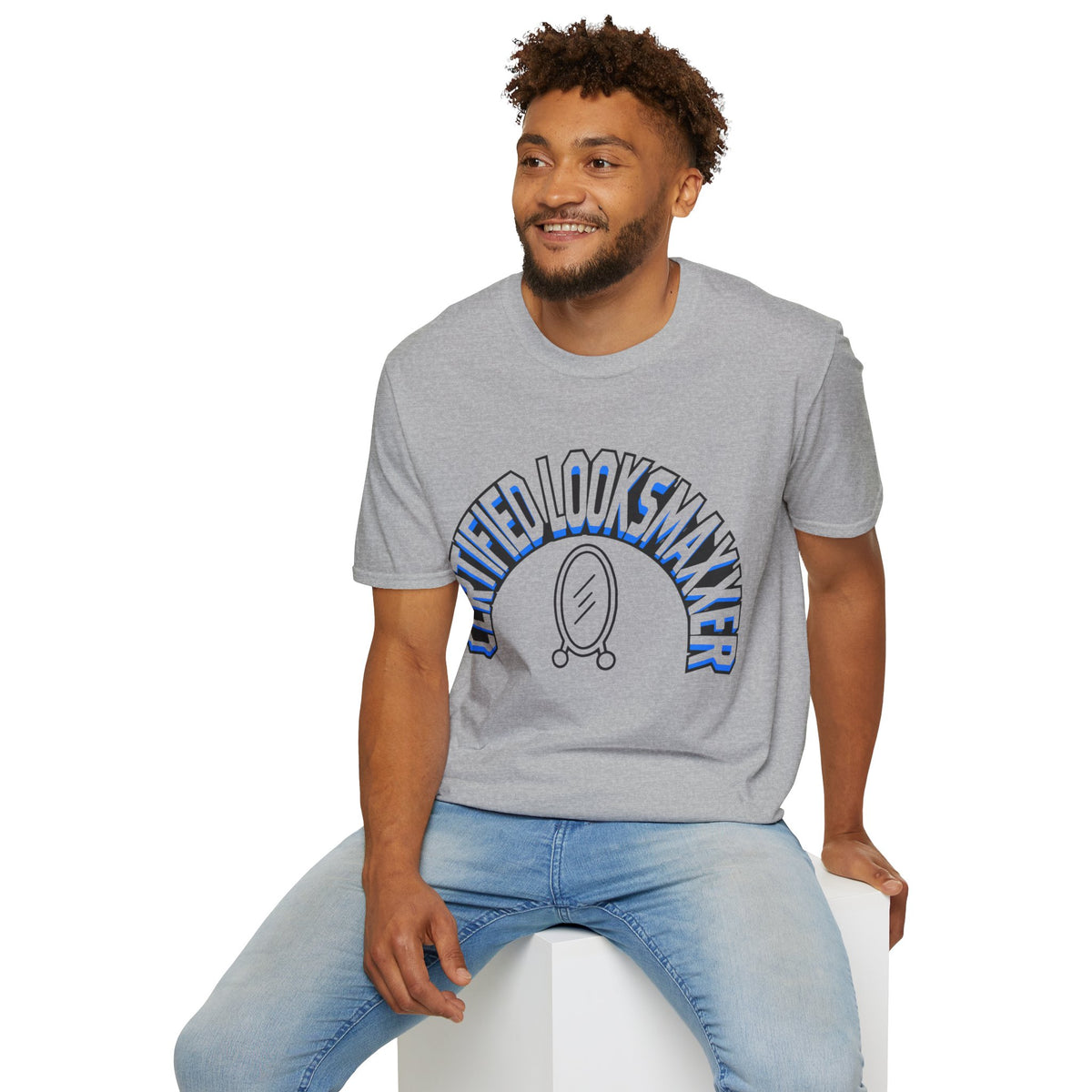 T-Shirt — "Certified Looksmaker" Graphic Tee with Hand Mirror Design - Trending Now - August 2026
