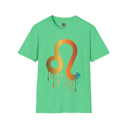 Leo Zodiac Drip T-Shirt — Colorful Astrology Sign Tee
