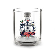 Modern Day Christmas Glass Mug  10oz vContent Creator Christmas Glass Mug – 10oz Holiday Coffee Cup