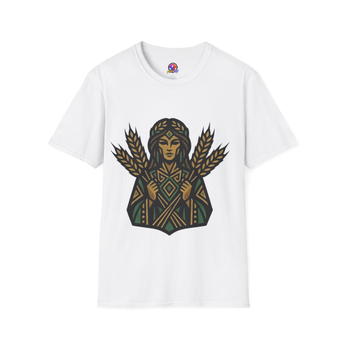 Virgo Zodiac Harvest Goddess T-Shirt — Wheat Maiden Graphic Tee