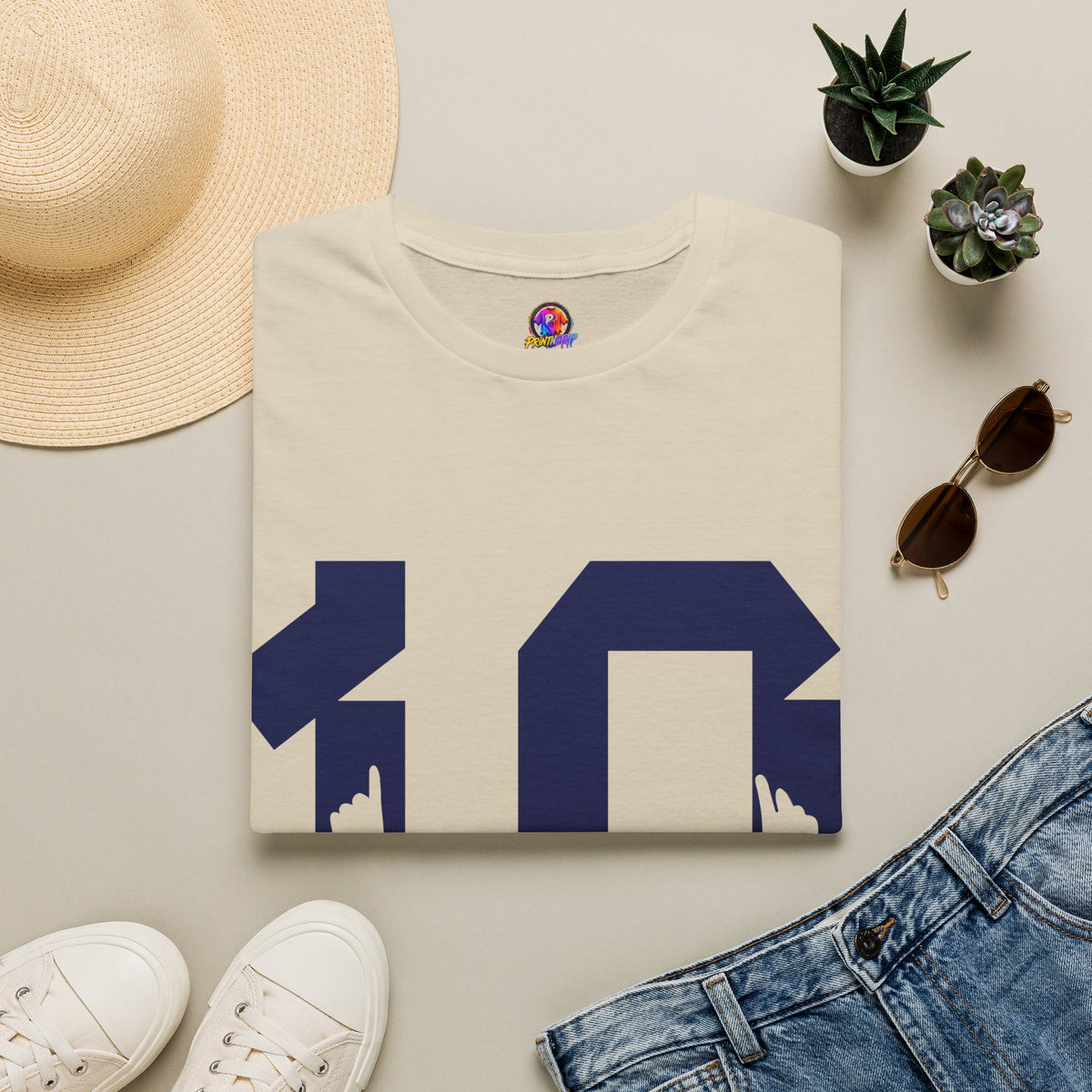 Number 10 Jersey T-Shirt — Retro Athletic Graphic Tee