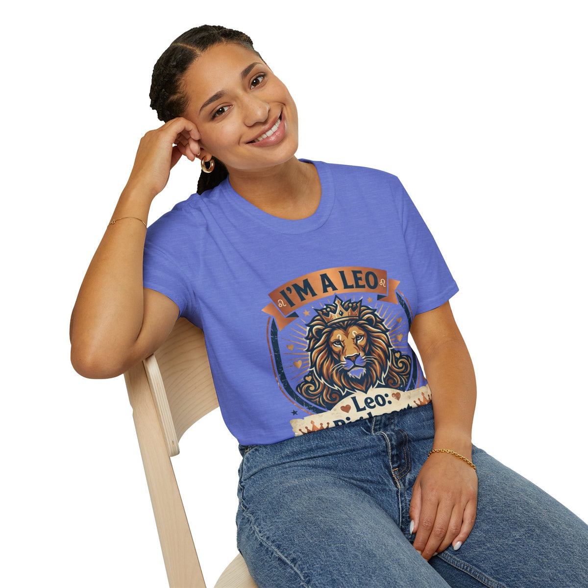 Leo Zodiac T-Shirt — "I’m a Leo: Big Heart, Bigger Attitude"