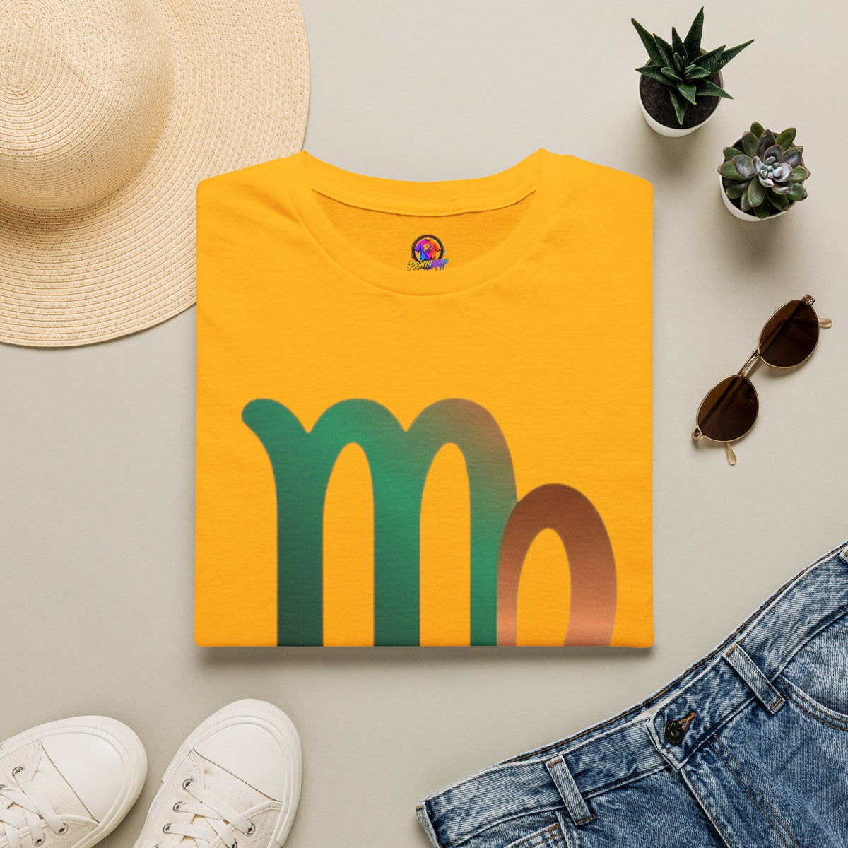 Virgo Zodiac Drip T-Shirt — Colorful Virgo Sign Astrology Tee