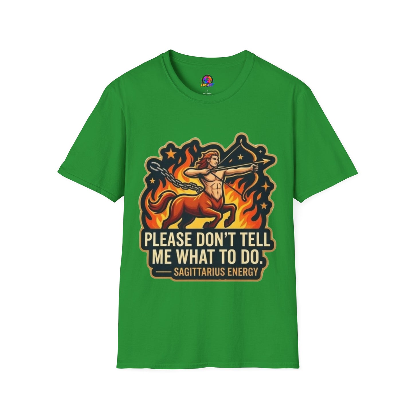 Sagittarius Archer T-Shirt — "Please Don't Tell Me What To Do" Zodiac Graphic