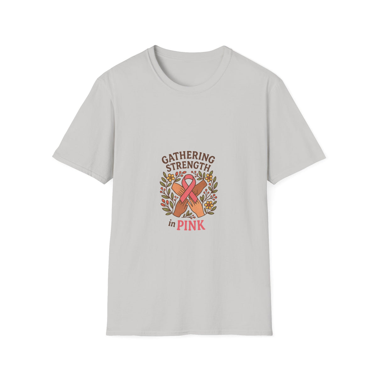 Breast Cancer Awareness T-Shirt — "Gathering Strength in Pink" - Trending Now - October 2026