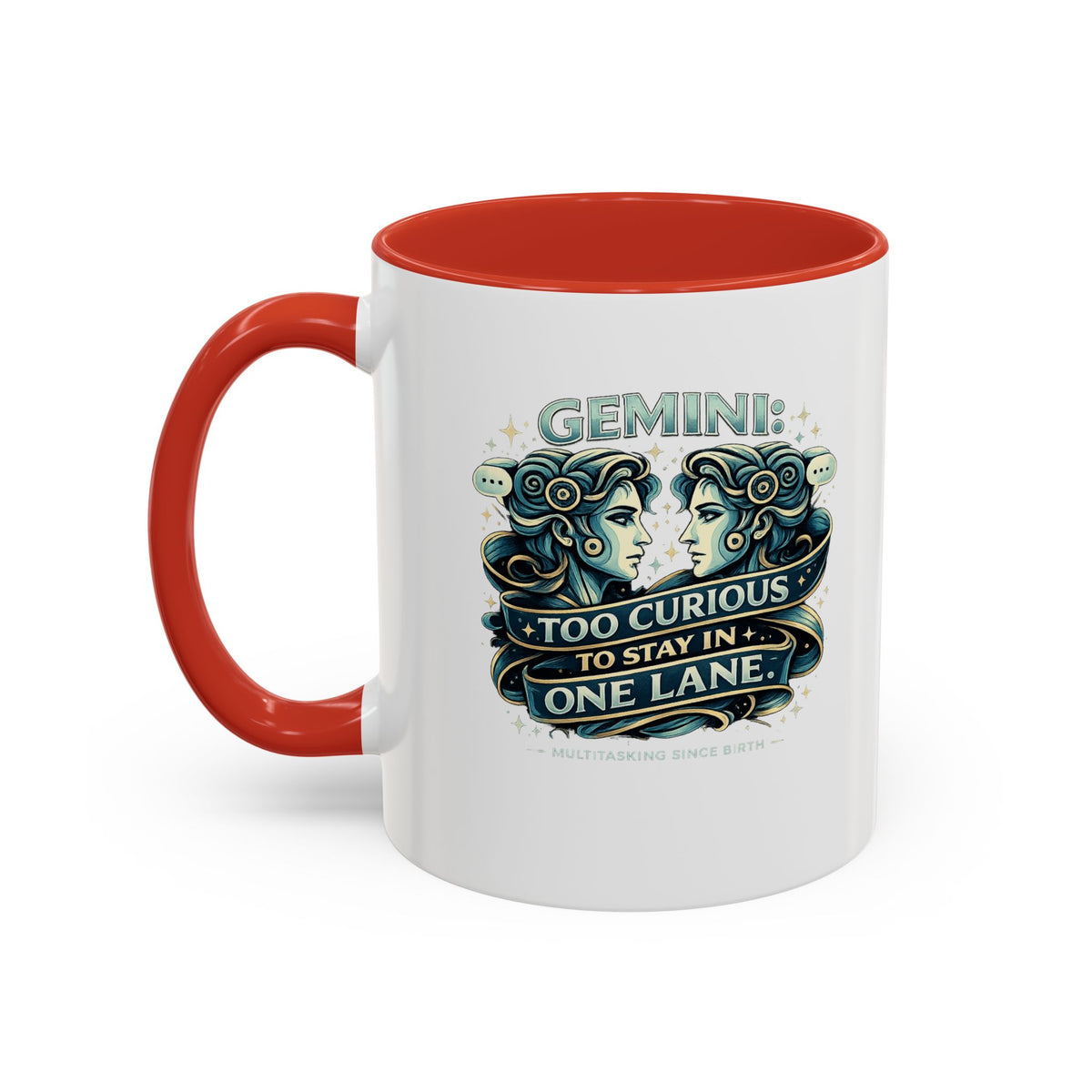 Zodiac Gemini Accent Coffee Mug