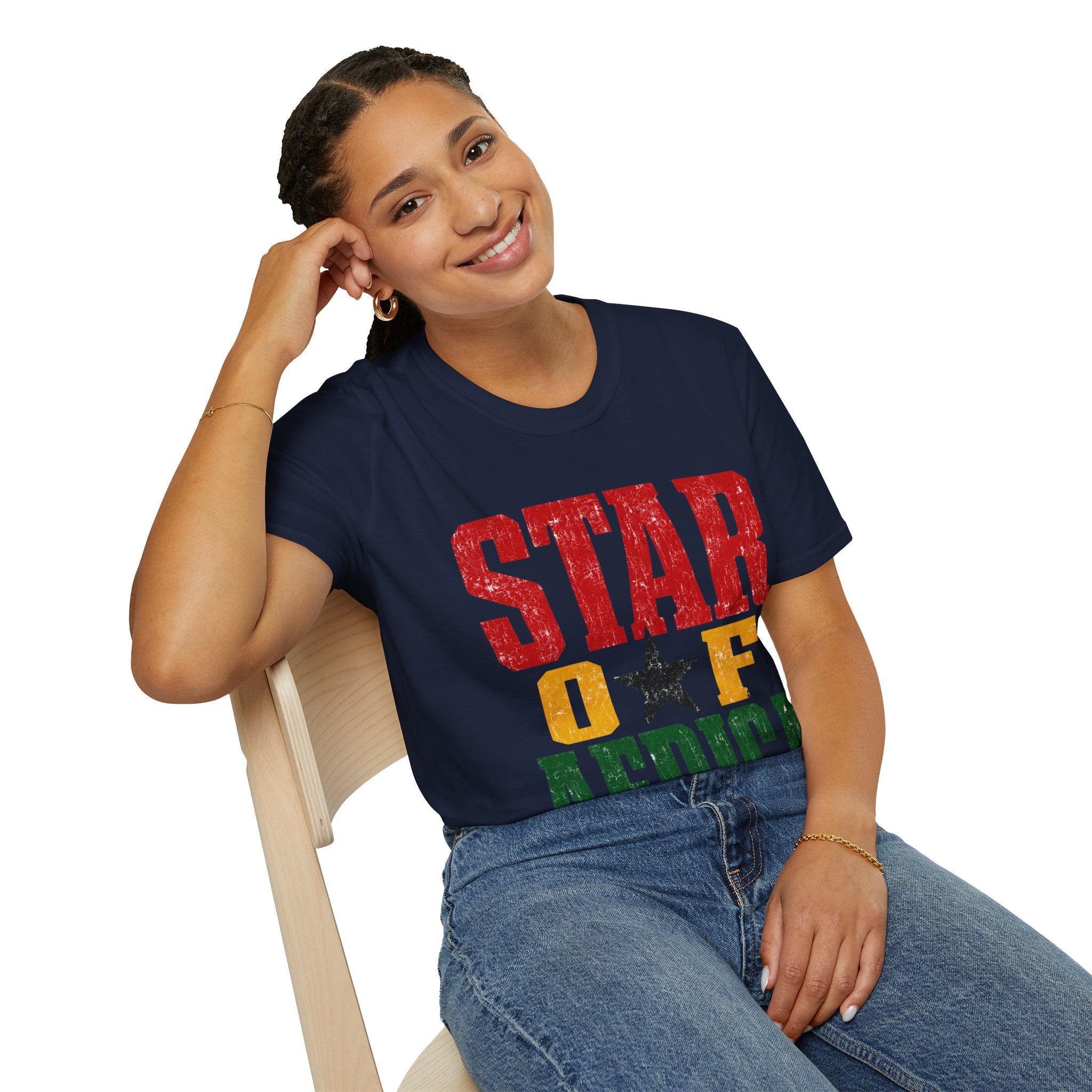 Ghana Star of Africa T-Shirt — Retro Pan-African Graphic Tee