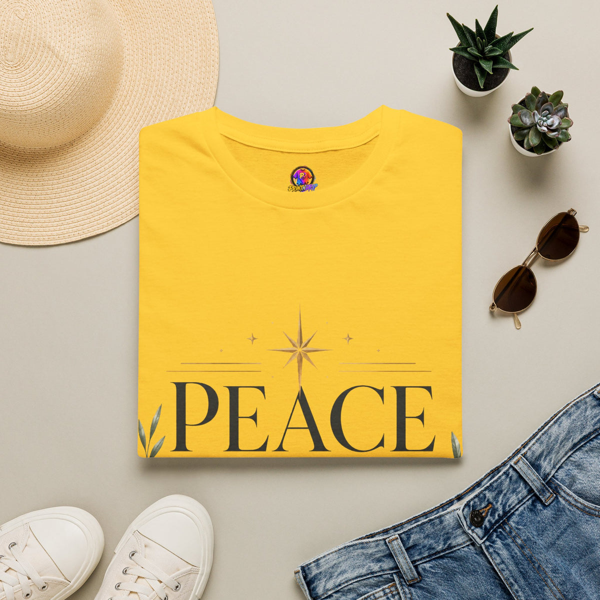 Peace Came Near T‑Shirt — Christmas Nativity Holiday Tee