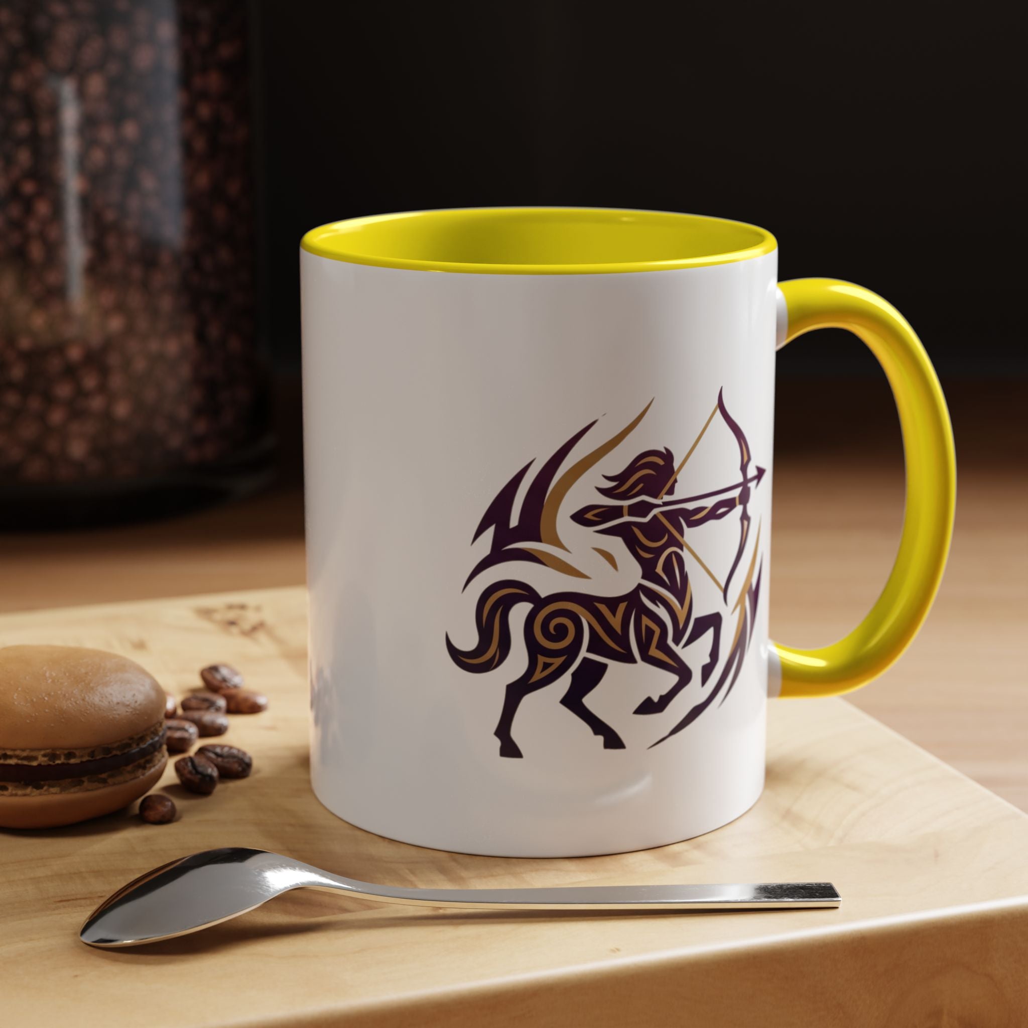 Sagittarius Zodiac Coffee Mug — Archer Centaur Astrology Accent Mug