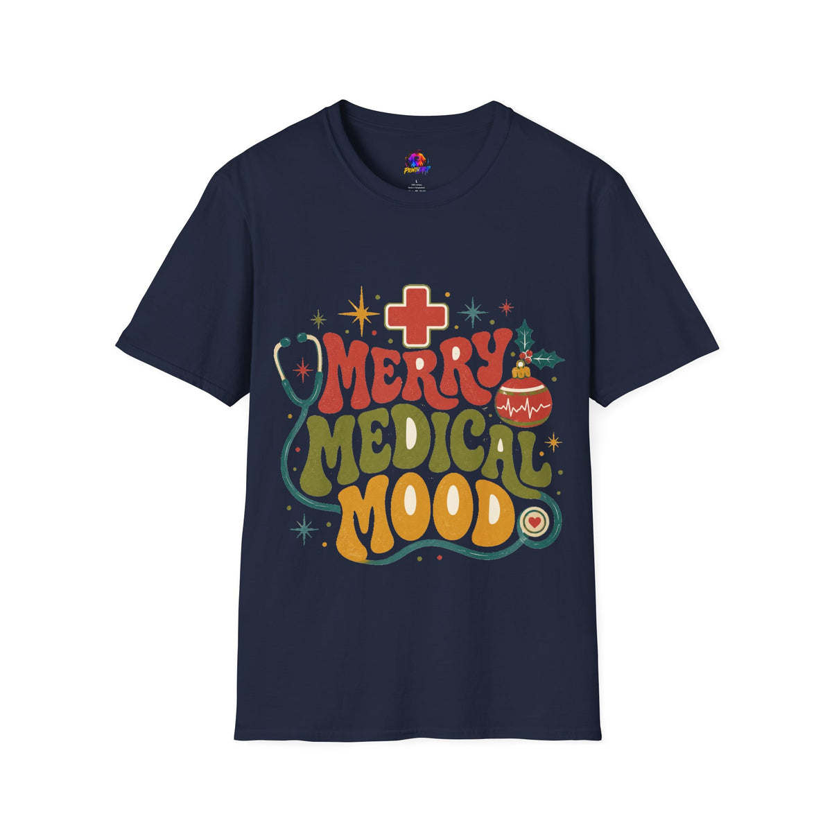 Merry Medical Mood T-Shirt — Christmas Nurse & Healthcare Holiday Tee