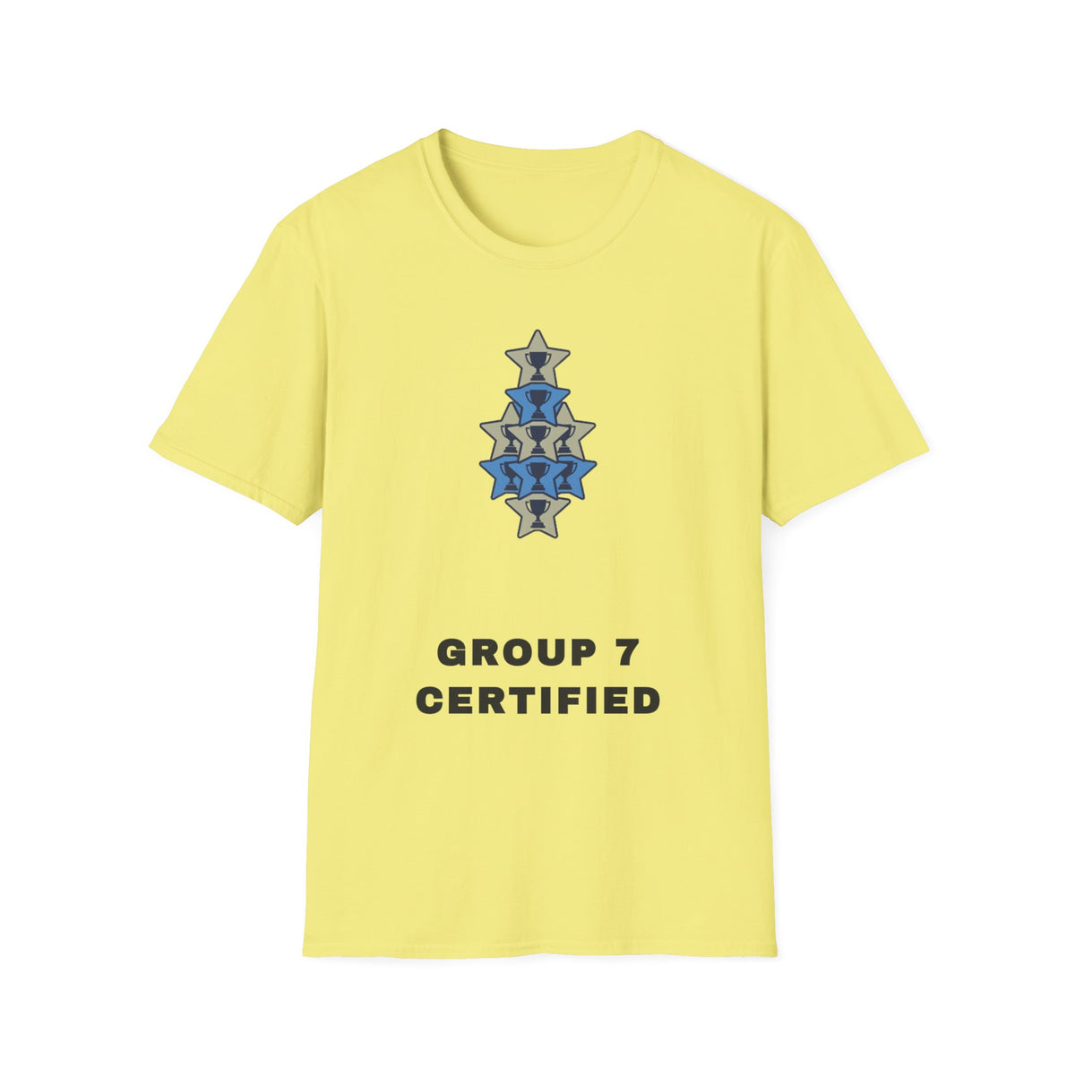 T-Shirt — 'Group 7 Certified' Minimal Star Crest Graphic - Trending Now - September 2026