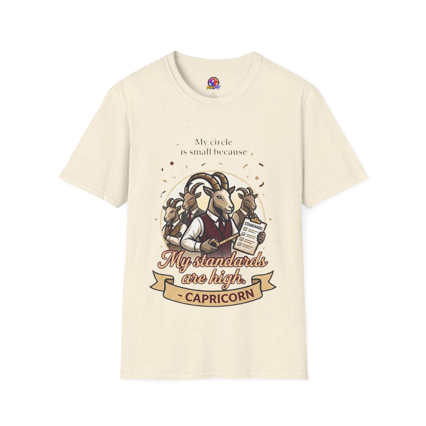 Capricorn Zodiac T-Shirt — "My Standards Are High" Astrology Tee