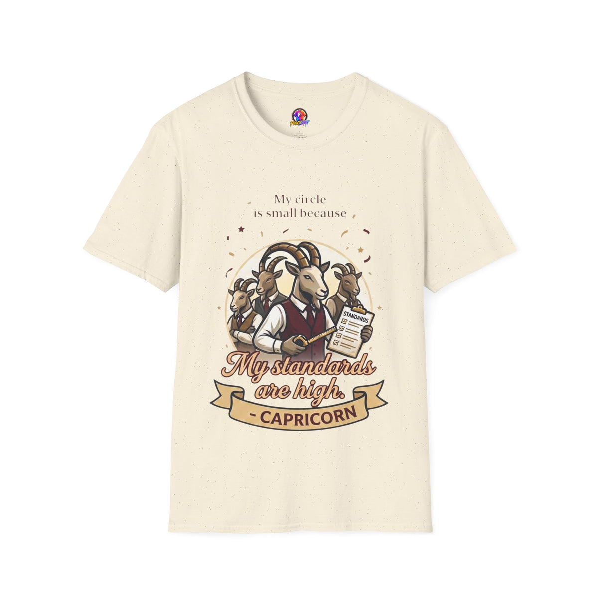 Capricorn Zodiac T-Shirt — "My Standards Are High" Astrology Tee