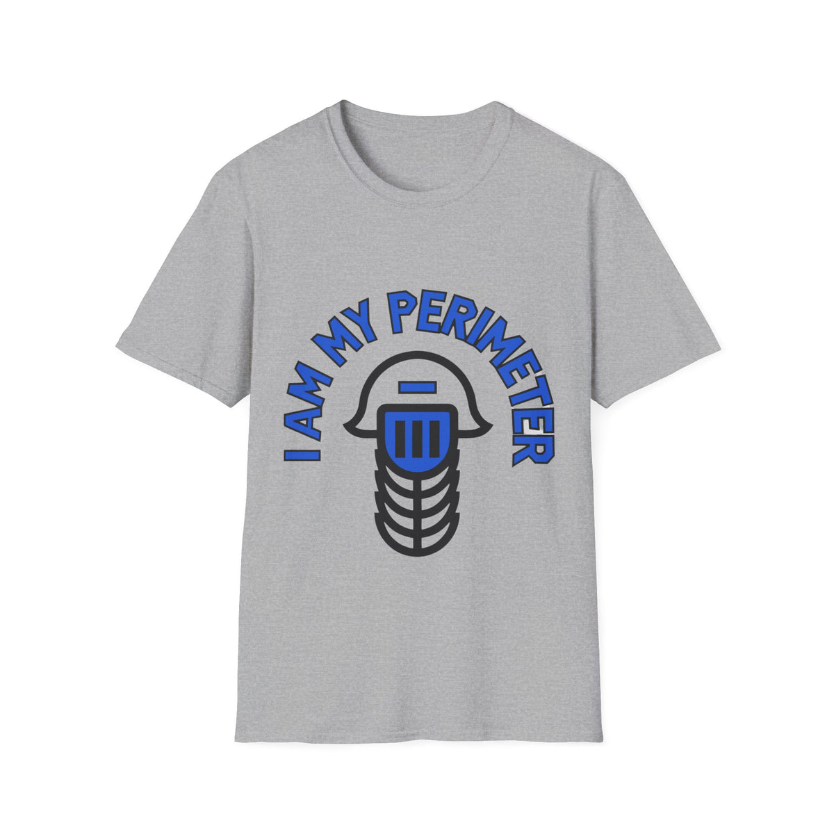 I Am My Perimeter Blue Jail Bars T-Shirt - Minimalist Graphic Quote Tee - Trending Now - September 2026